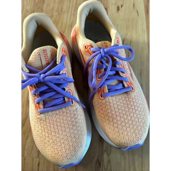 Brooks Glycerin 21 Women's Running Shoes - Orange/Purple - Sz 7.5 - Picture 8 of 8